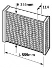 Garret Kjøleelement - 559 x 356 x 114mm - 1140hk thumbnail
