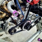 RAD Industries 2JZ Billet Water Inlet Alternator Bracket thumbnail